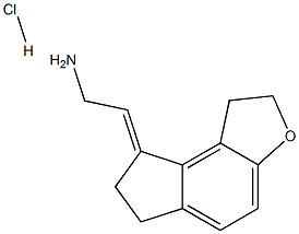 (E)-2-(1,6,7,8-Tetrahydro-2H-indeno[5,4-b]furan-8-ylidene)ethylaMine hydrochloride Structure