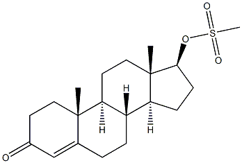 Testosterone Methanesulfonate Structure
