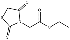 3-Thiazolidineaceticacid, 4-oxo-2-thioxo-, ethyl ester Structure