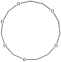1,3,5,7,10,13-Hexaoxacyclopentadecane Structure