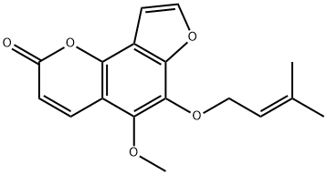 6-ISOPENTENYLOXYISOBERGAPTEN 结构式