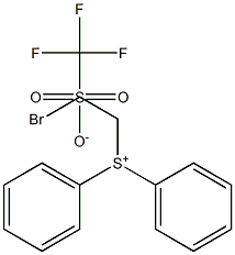 (2-溴乙基)二苯基锍三氟甲烷磺酸盐, 247129-85-7, 结构式