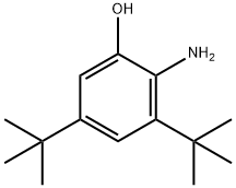 2-氨基-3,5-二叔丁基苯酚 结构式