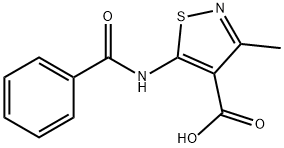 5-(BenzoylaMino)-3-Methyl-4-isothiazolecarboxylic Acid Structure