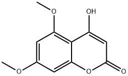 4-hydroxy-5,7-diMethoxy-2H-1-benzopyrane-2-one Structure