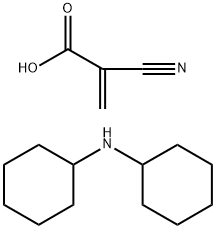 2-氰基丙烯酸环己胺盐(1:1), 263703-32-8, 结构式