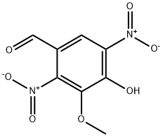 4-羟基-3-甲氧基-2,5-二硝基苯甲醛 结构式