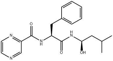 N-((S)-1-(((R)-1-Hydroxy-3-Methylbutyl)aMino)-1-oxo-3-phenylpropan-2-yl)pyrazine-2-carboxaMide Struktur