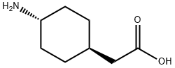 trans-2-(4-アミノシクロヘキシル)酢酸塩酸塩 化学構造式
