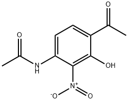 N-(4-ACETYL-3-HYDROXY-2-NITROPHENYL)ACETAMIDE, 30192-48-4, 结构式