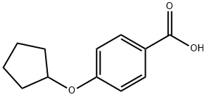 4-(Cyclopentyloxy)-benzoic acid Struktur