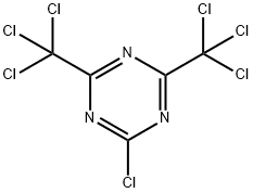 2-クロロ-4,6-ビス(トリクロロメチル)-1,3,5-トリアジン 化学構造式