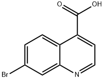 7-ブロモキノリン-4-カルボン酸 化学構造式
