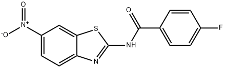 4-Fluoro-N-(6-nitrobenzo[d]thiazol-2-yl)benzaMide Struktur