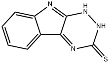 1H-[1,2,4]triazino[6,5-b]indole-3-thiol 结构式