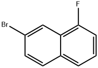萘,7 - 溴-1 - 氟, 319-04-0, 结构式