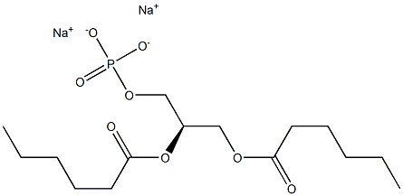 1,2-dihexanoyl-sn-glycero-3-phosphate (sodiuM salt) Structure