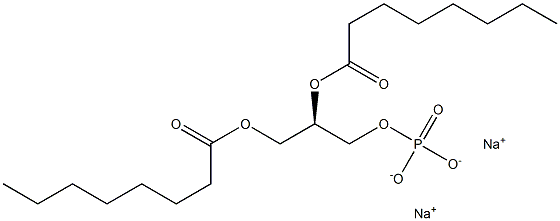 1,2-dioctanoyl-sn-glycero-3-phosphate (sodiuM salt) Structure