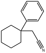 2 - (1 - phenylcyclohexyl)acetonitrile Struktur