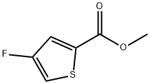 4-フルオロチオフェン-2-カルボン酸メチル 化学構造式
