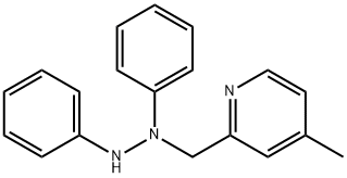 2-((1,2-Diphenylhydrazinyl)Methyl)-4-Methylpyridine Struktur