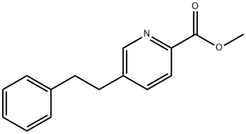 5-苯乙基吡啶甲酸甲酯, 32967-08-1, 结构式