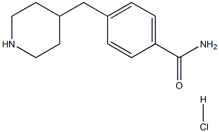 4-(ピペリジン-4-イルメチル)ベンズアミド塩酸塩 化学構造式