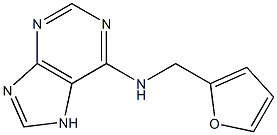 N-(furan-2-ylmethyl)-7H-purin-6-amine Struktur