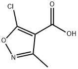 5-氯-3-甲基-4-异唑羧酸, 3356-99-8, 结构式