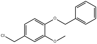 1-(ベンジルオキシ)-4-(クロロメチル)-2-メトキシベンゼン 化学構造式