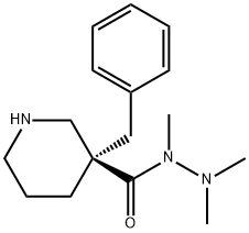(3R)-3-Benzyl-piperidine-3-carboxylic acid triMethylhydrazide hydrochloride Structure