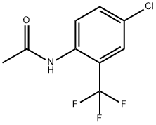 2′-(トリフルオロメチル)-4′-クロロアセトアニリド 化学構造式