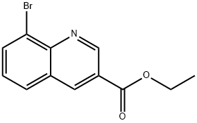 8-溴喹啉-3-羧酸乙酯 结构式