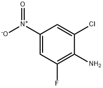 2-Chloro-6-fluoro-4-nitroaniline, 350-20-9, 结构式