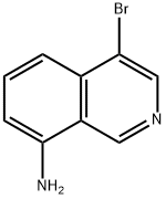 8-氨基-4-溴-异喹啉 结构式