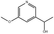 1-(5-METHOXYPYRIDIN-3-YL)ETHAN-1-OL Struktur