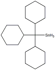 Tricyclohexylmethyltin Structure