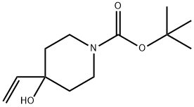 1-BOC-4-乙烯基-4-羟基哌啶, 371975-46-1, 结构式