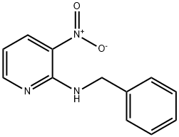 N-ベンジル-3-ニトロピリジン-2-アミン 化学構造式