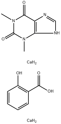 1,3-二甲基黄嘌呤钙盐, 37287-41-5, 结构式