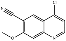 4-氯-6-氰基-7-甲氧基喹啉 结构式