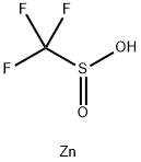 ビス(トリフルオロメタンスルフィン酸)亜鉛(II)二水和物 化学構造式