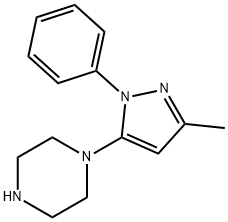 1-(3-Methyl-1-phenyl-5-pyrazolyl)piperazine Structure