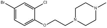 1-(2-(4-broMo-2-chlorophenoxy)ethyl)-4-Methylpiperazine Structure