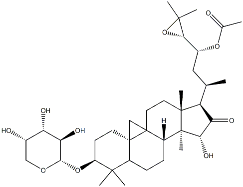 AcetylciMigenol-3-O-α-L-arabinopyranside Structure