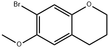 7-溴-6-甲氧基色满 结构式