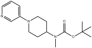 tert-butyl Methyl(1-(pyridin-3-yl)piperidin-4-yl)carbaMate Structure