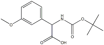 N-BOC-RS-3-甲氧基苯甘氨酸 结构式