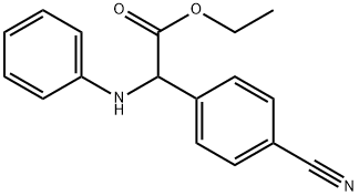 2-(4-氰基苯基)-2-(苯基氨基)乙酸乙酯, 40577-15-9, 结构式