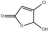 4-クロロ-5-ヒドロキシフラン-2(5H)-オン 化学構造式